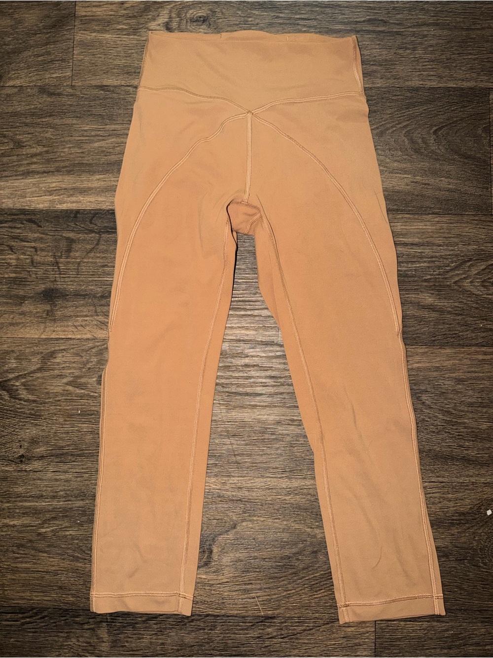 Lululemon Athletica Women’s Get Centred High Rise Crop 21" Saddle Brown Size 4